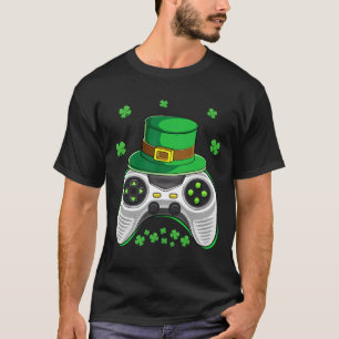 Game Controller Irish Gamer Boys St Patricks Day M T-Shirt