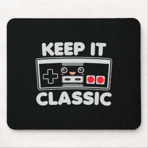 Game Controller Keep It Clic Humour 80s Retro Dark Mouse Mat