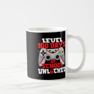 Game Controller Level 100 Days Of School Unlocked Coffee Mug