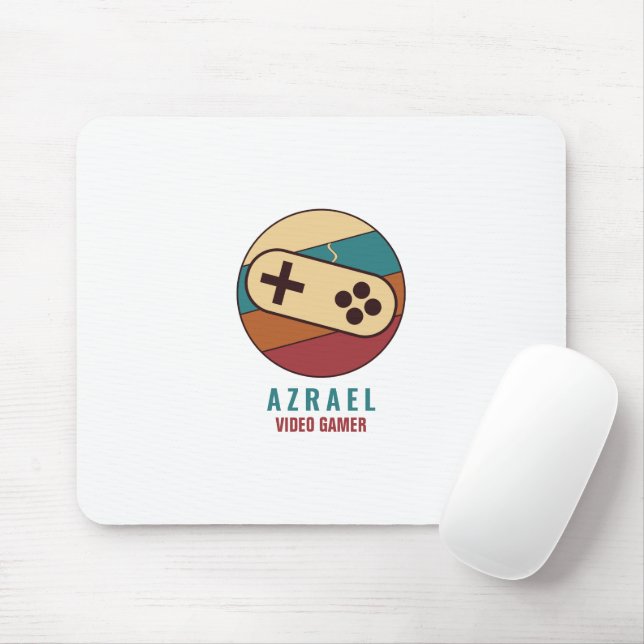 Game Controller Logo, Video Gamer Mouse Mat (With Mouse)