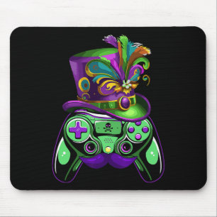 Game Controller Mardi Gras Gamers Kids Girls Men W Mouse Mat