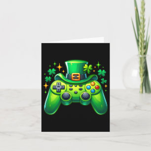 Game Controller St Patricks Day Gamer Irish Boys M Card