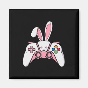 Game Controller With Bunny Ears Funny Easter Gamin Magnet