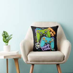 Game controllers Graffiti  Gaming Born To Play  Cushion