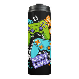 Game controllers Graffiti  Gaming Born To Play  Thermal Tumbler