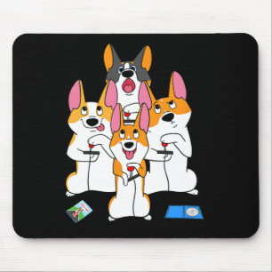 Game Corgi Video Game Graphic Gamer Meme Gaming  Mouse Mat