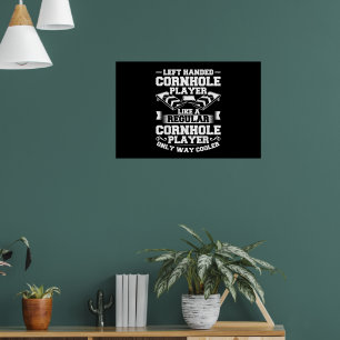Game Cornholer Toss Game Tossing Bean Bag Cornhole Poster