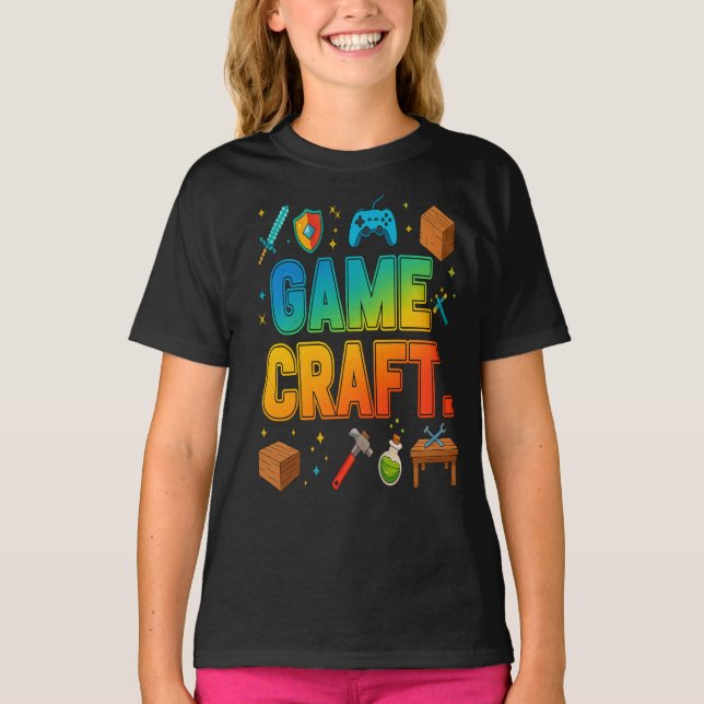 Game Craft Retro Gamer T-Shirt (Front)