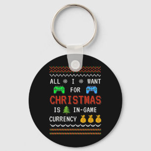 Game Currency Christmas Holiday Video Game Adult Y Key Ring