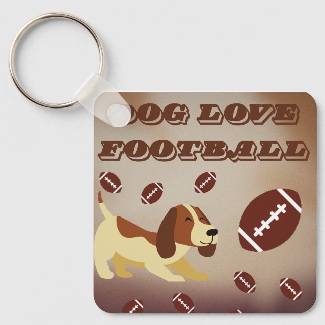 Game Day America Football Sports Fans Custom  Key Ring (Front)