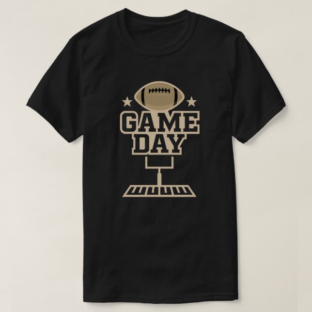 Game Day  American Football Graphic Design T-Shirt (Design Front)