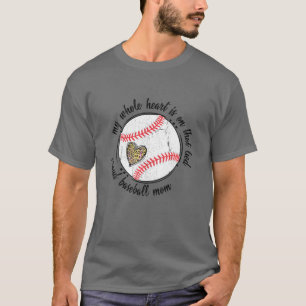 Game Day Baseball Mom Leopard Women Apparel Mother T-Shirt