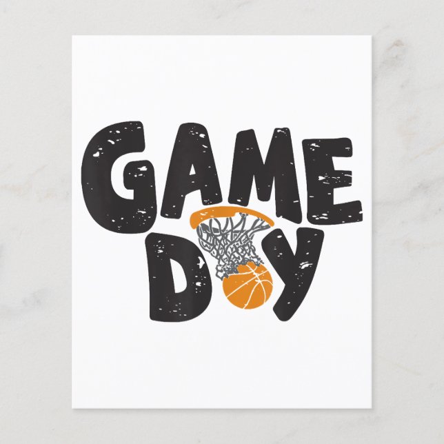 Game Day Basketball Funny Youth Men Women Sports V (Front)