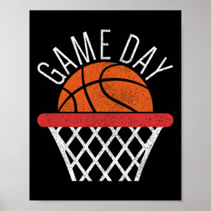 Game Day Basketball Lover Basketball Player Fun Ba Poster