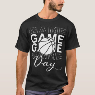 Game Day Basketball Mum For Womens Game Day Vibes T-Shirt