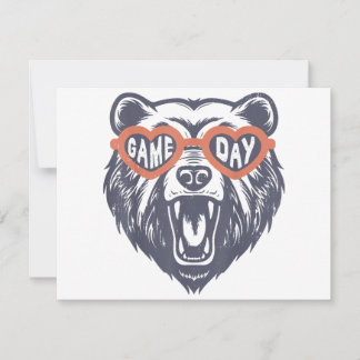 Game Day Bear Holiday Card