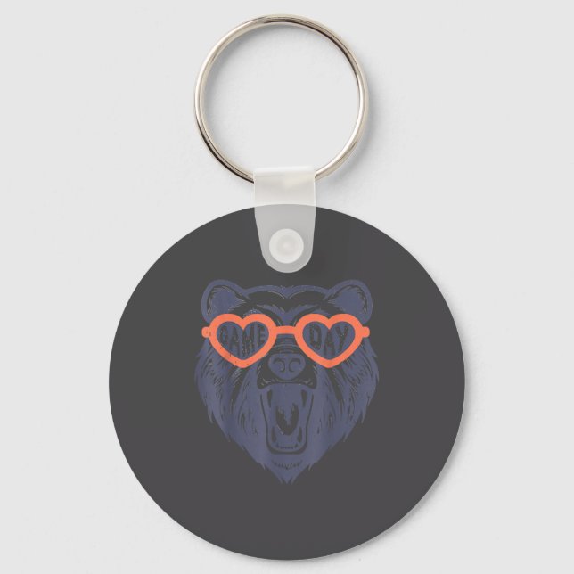 Game Day Bear  Key Ring (Front)