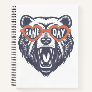 Game Day Bear Notebook