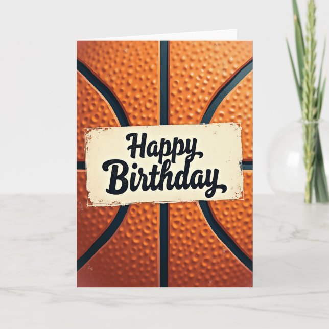 Game Day Birthday Ball Card (Front)