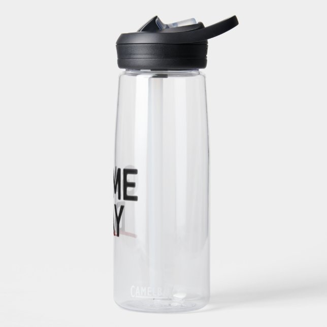 Game Day Bold Statement Design Water Bottle (Left)