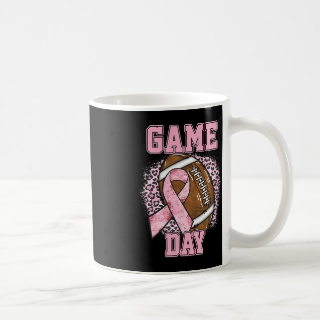 Game Day - Breast Cancer Awareness Pink Football M Coffee Mug (Right)