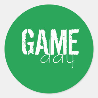 Game Day  Classic Round Sticker
