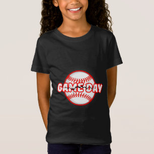 Game Day Cracked Baseball Sports Graphic T-Shirt