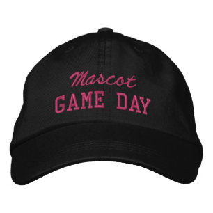 Game Day Custom Mascot or Team Name Embroidered Hat