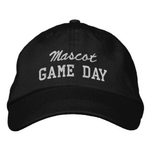 Game Day Custom Mascot or Team Name Embroidered Hat