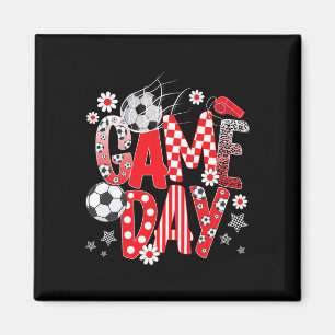 Game Day Cute Soccer Game Day Soccer Magnet