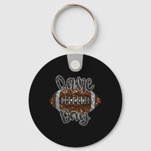 Game Day Football Bling Bling Football Lover Fall Key Ring