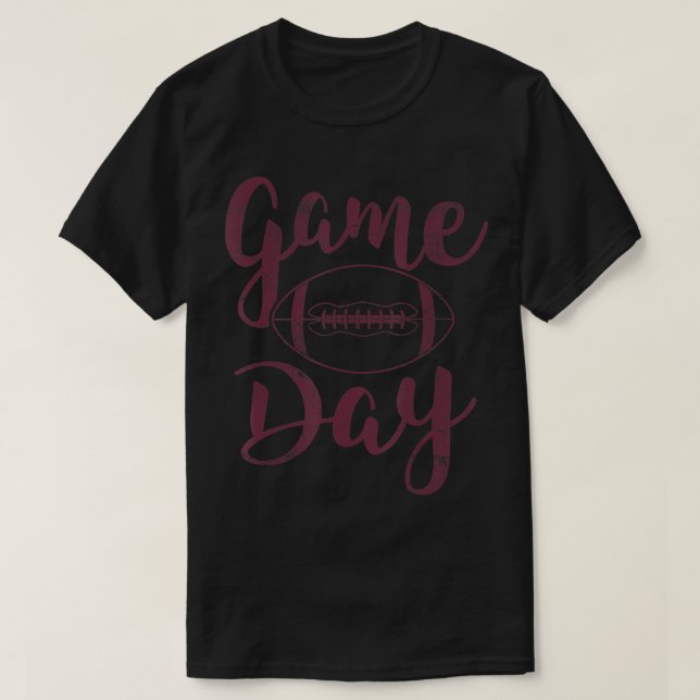 Game Day Football Cute Football Top (Design Front)