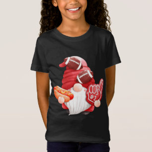 Game Day Football Gnome Mum Dad Referee Touchdown  T-Shirt