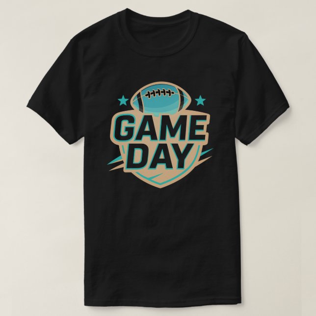 Game Day Football Graphic T-Shirt (Design Front)