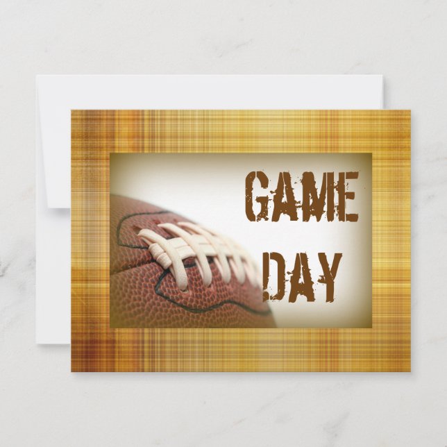 Game Day Football Invites (Front)