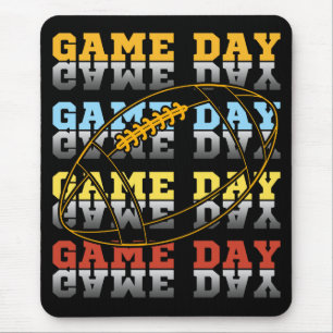 Game Day Football Lover Typography Mouse Mat
