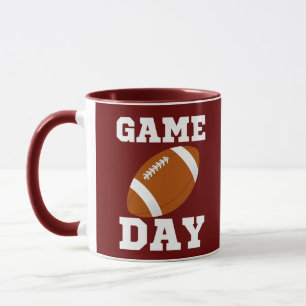 Game day football mug