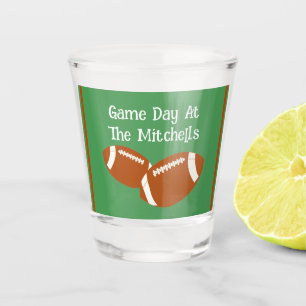 Game Day Football PERSONALIZE  Shot Glass