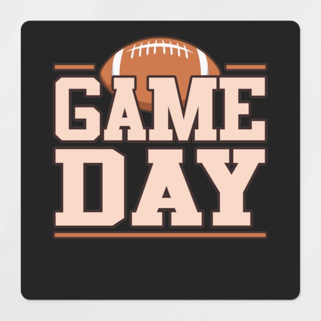 Game Day Football Player Footballer Coach Sport (Design 1)