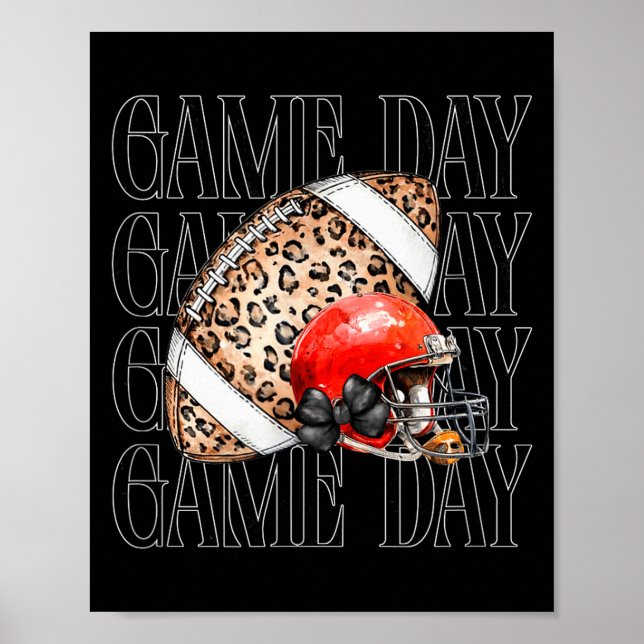 Game Day Football  Poster (Front)