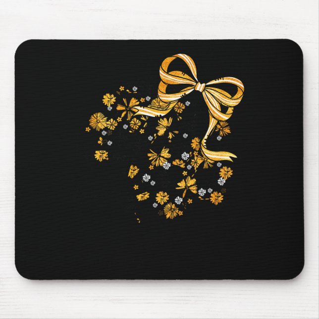 Game Day Football Season Football Mama Girl Black  Mouse Mat (Front)