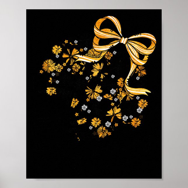 Game Day Football Season Football Mama Girl Black  Poster (Front)