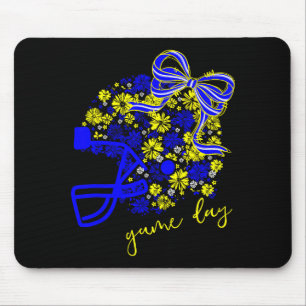 Game Day Football Season Football Mama Girl Blue G Mouse Mat