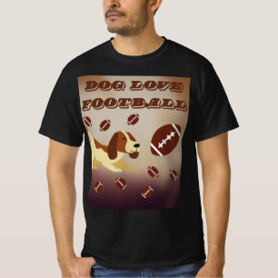 Game Day Football Season Funny Brown Dog  T-Shirt