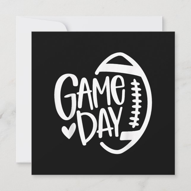Game Day Football Season Funny Men Women Team Spor Invitation (Front)