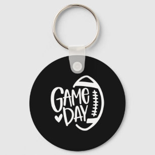Game Day Football Season Funny Men Women Team Spor Key Ring