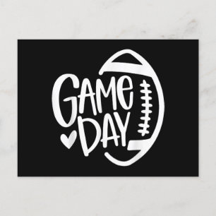 Game Day Football Season Funny Men Women Team Spor Postcard