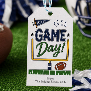 Game Day Football Team Spirit Gift Tags