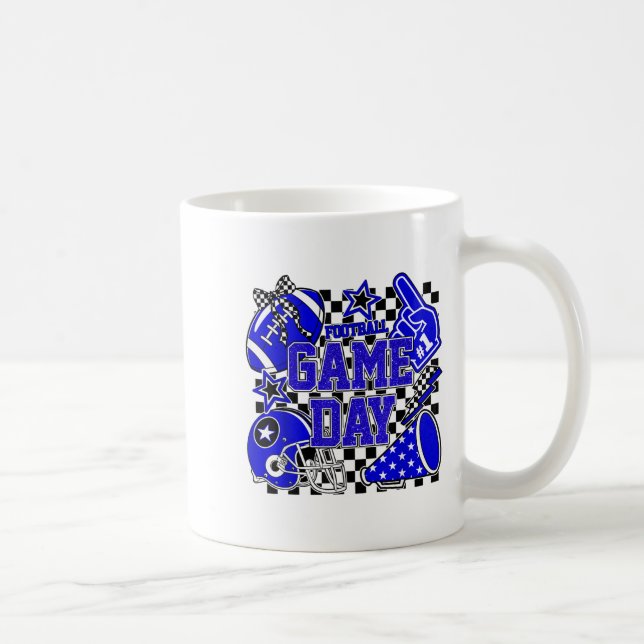 Game Day Football Touchdown Season Girly Team Srit Coffee Mug (Right)