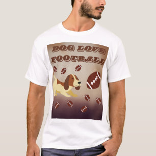 Game Day Funny Dog Men's Football Puppy  T-Shirt
